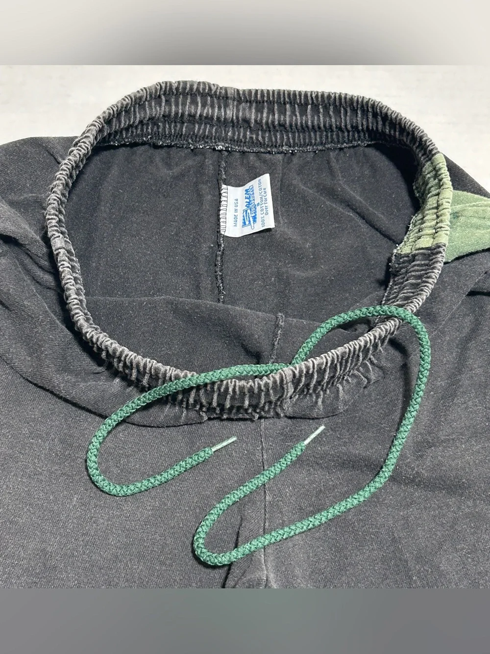 Black and Olive Green Men’s Athletic Shorts